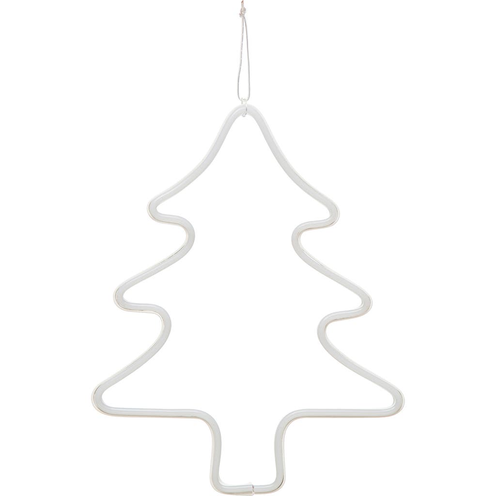 Storied Home Wire Tree Wall Decor With Led Light In White