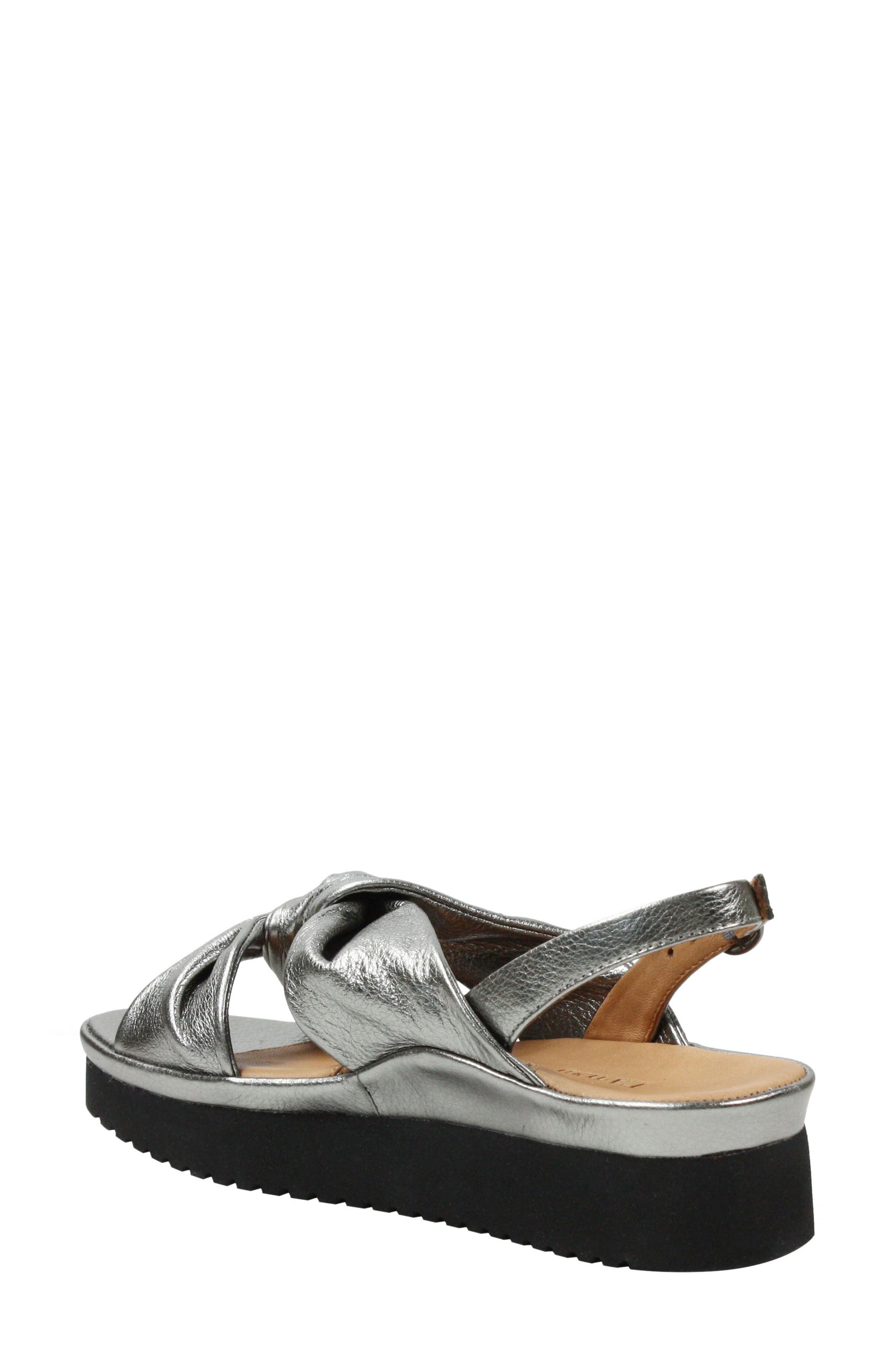 L'Amour de Pieds Amiens Slingback Platform Sandal, Alternate, color, ANTHRACITE LEATHER