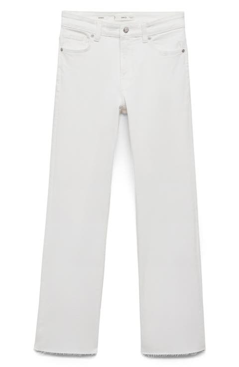 Sienna Raw Hem Crop Flare Jeans (Regular & Plus)