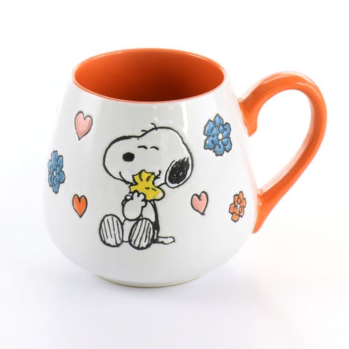 Peanuts 4 Piece 20 Ounce Stoneware Wax Relief Cup Set In Multi