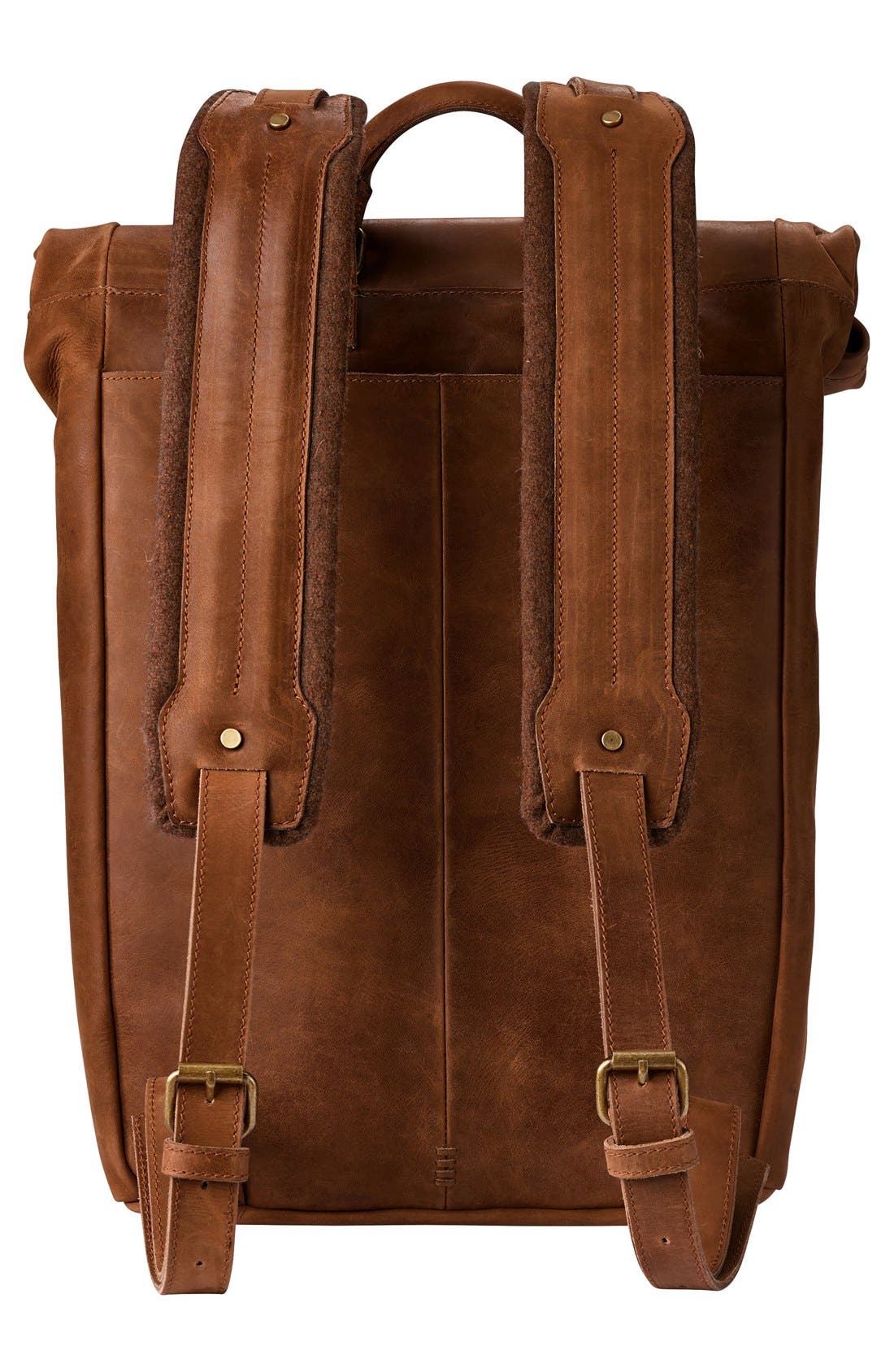 Timberland 'Walnut Hill' Leather Backpack, Alternate, color, 