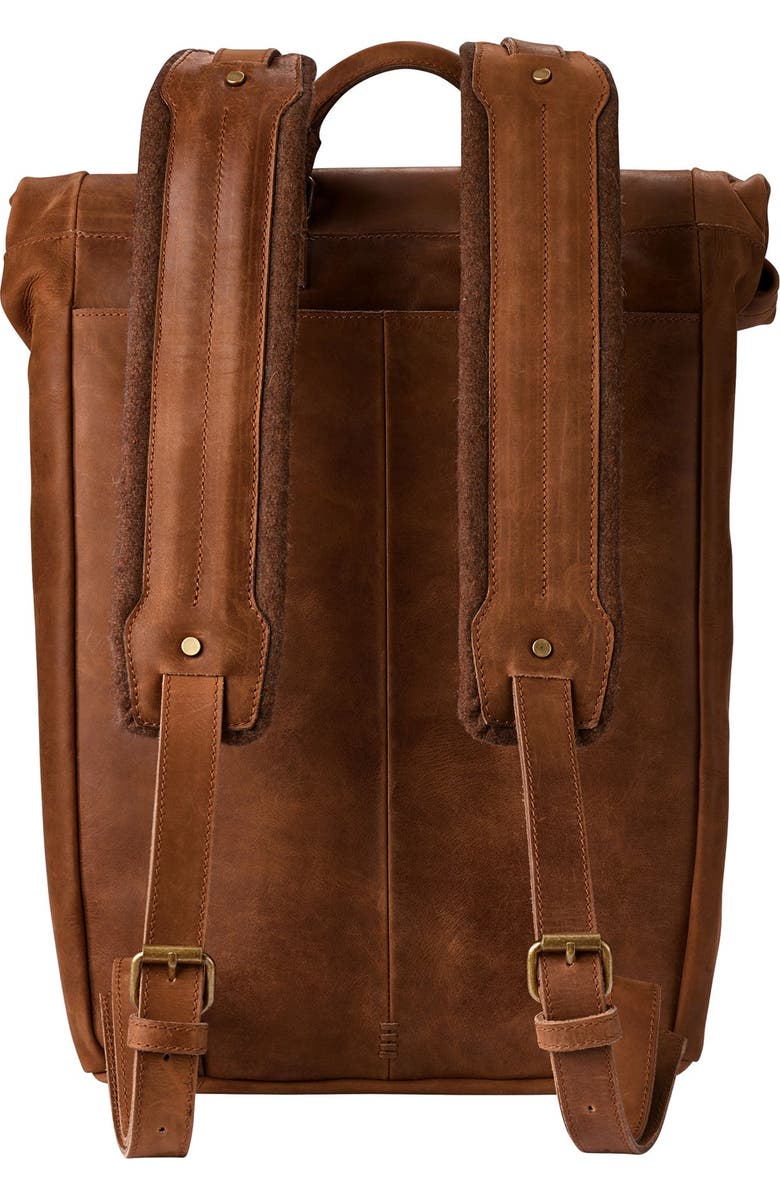 Timberland 'Walnut Hill' Leather Backpack, Alternate, color,