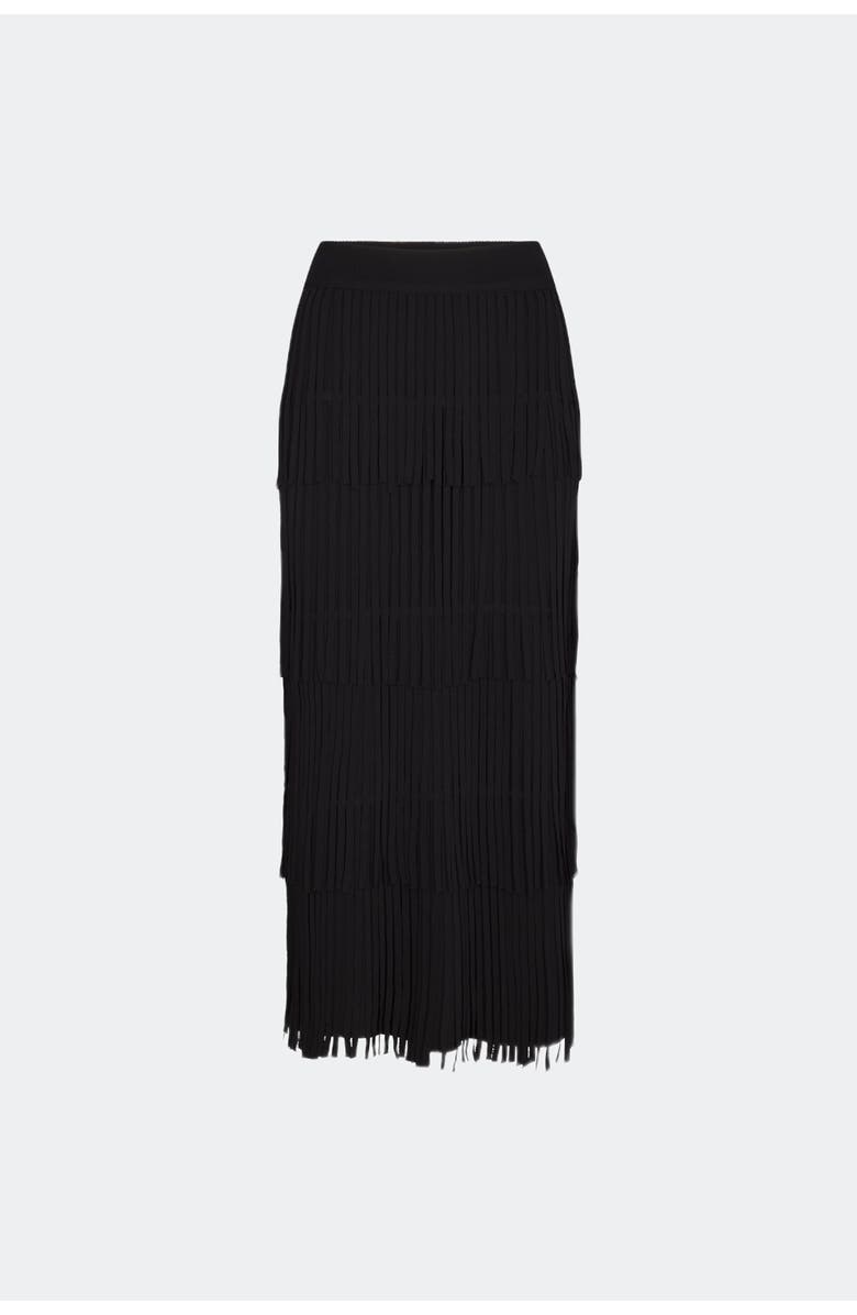 SIMONMILLER Za Za Knit Fringe Skirt, Alternate, color, Black