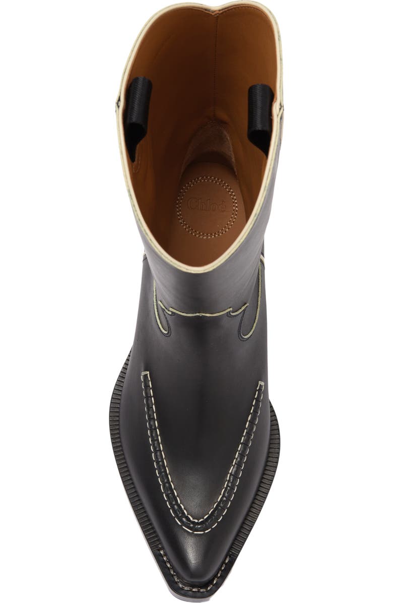 Chloé Nellie Western Boot, Alternate, color, Black