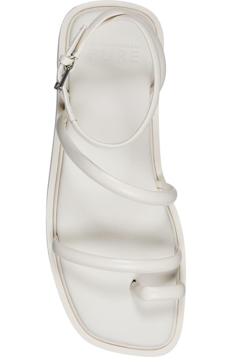 PURE Donna Karan Allie Strappy Sandal, Alternate, color, Off White