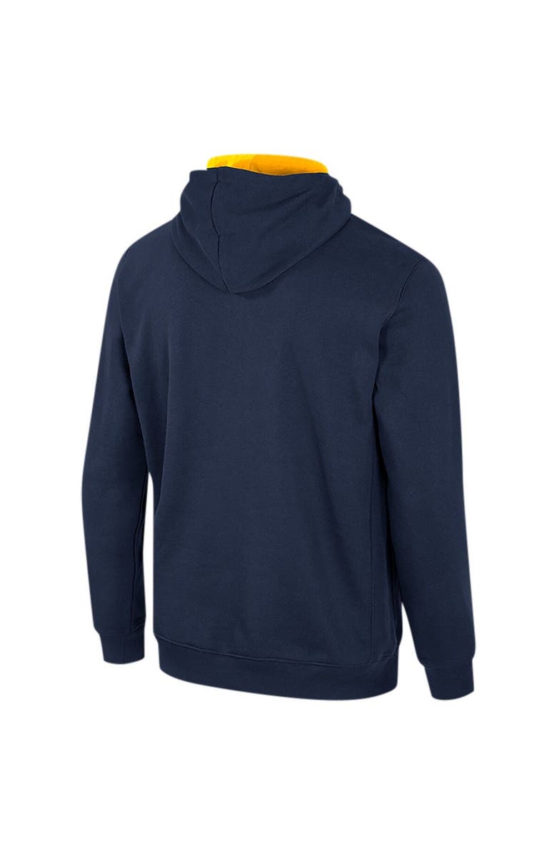 COLOSSEUM Men's Colosseum Navy West Virginia Mountaineers Half-Zip Hoodie, Alternate, color, Navy