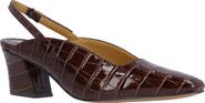 J. Reneé Stasia Croc Embossed Slingback Pump