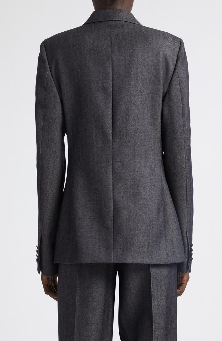 Balenciaga Double Breasted Wool Twill Jacket, Alternate, color, 4100 Navy