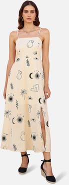 Yumi Mystic Print Midi Dress