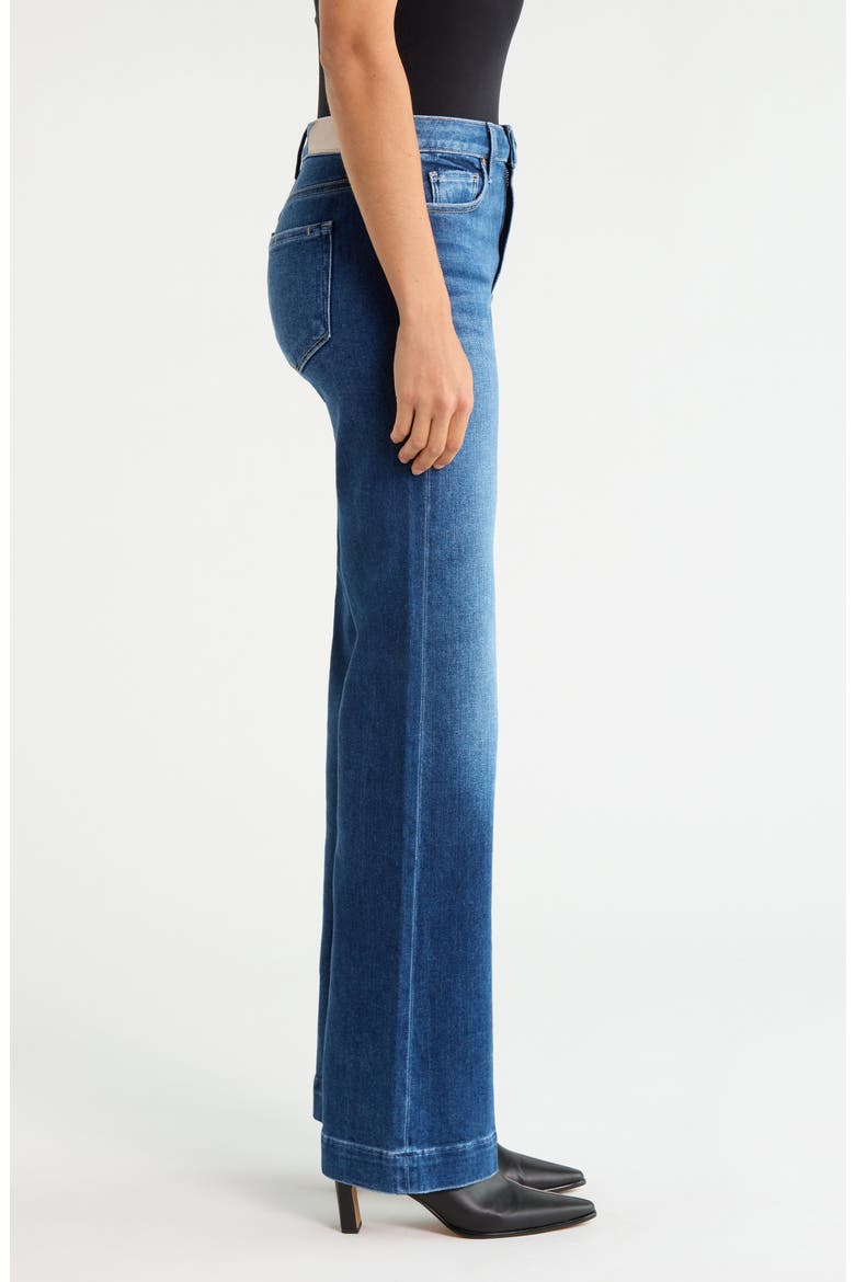 Leenah High Waist Wide Leg Jeans, Alternate, color, HAMPTONS