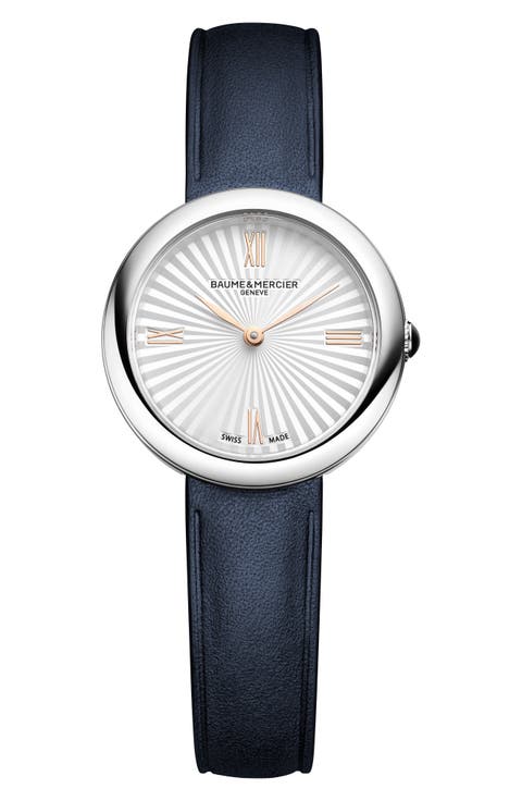 Joia de Baume & Mercier Leather Strap Watch, 28mm