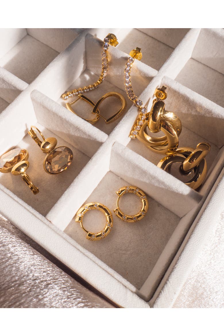 Lucia Earrings, Alternate, color, Gold