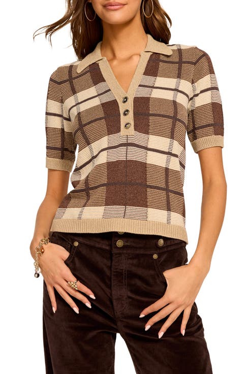 Melanie Plaid Polo