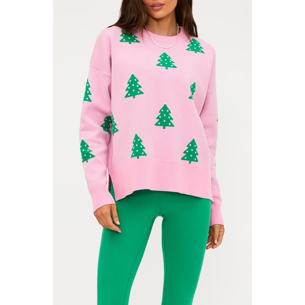 Beach Riot Callie Christmas Tree Sweater In Multi