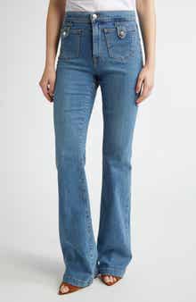 Veronica Beard Beverly High Waist Skinny Flare Jeans