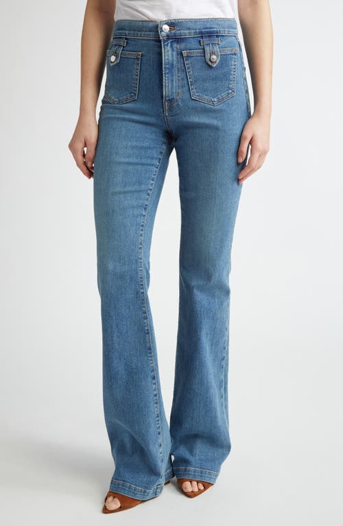 Veronica Beard Beverly High-rise Skinny Flare Jeans In Enough Said