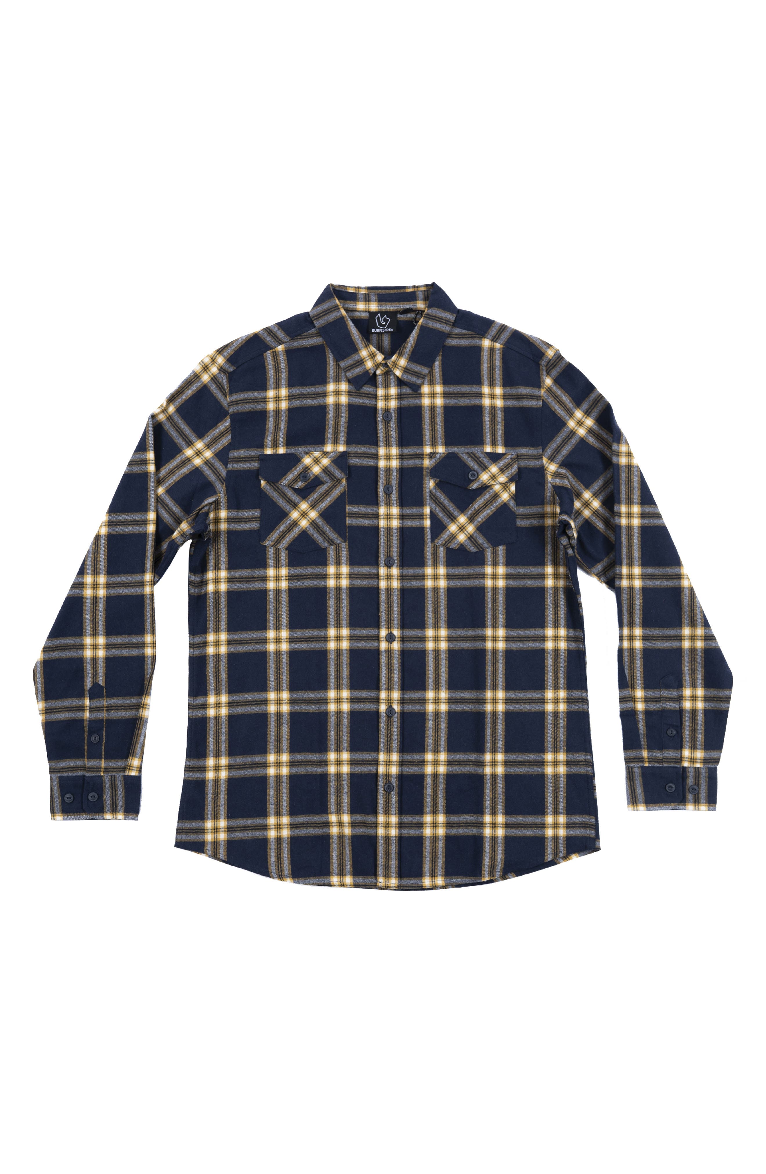 Plaid Flannel Button-Up Shirt