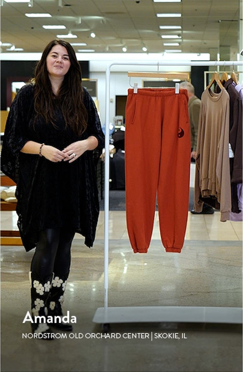 Yin & Yang Cotton Graphic Sweatpants, sales video thumbnail