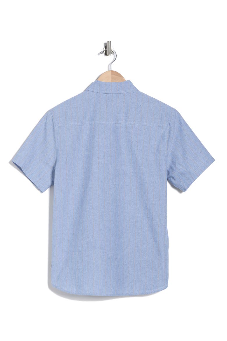 Augustine Short Sleeve Chambray Button-Up Shirt, Alternate, color, WHALE