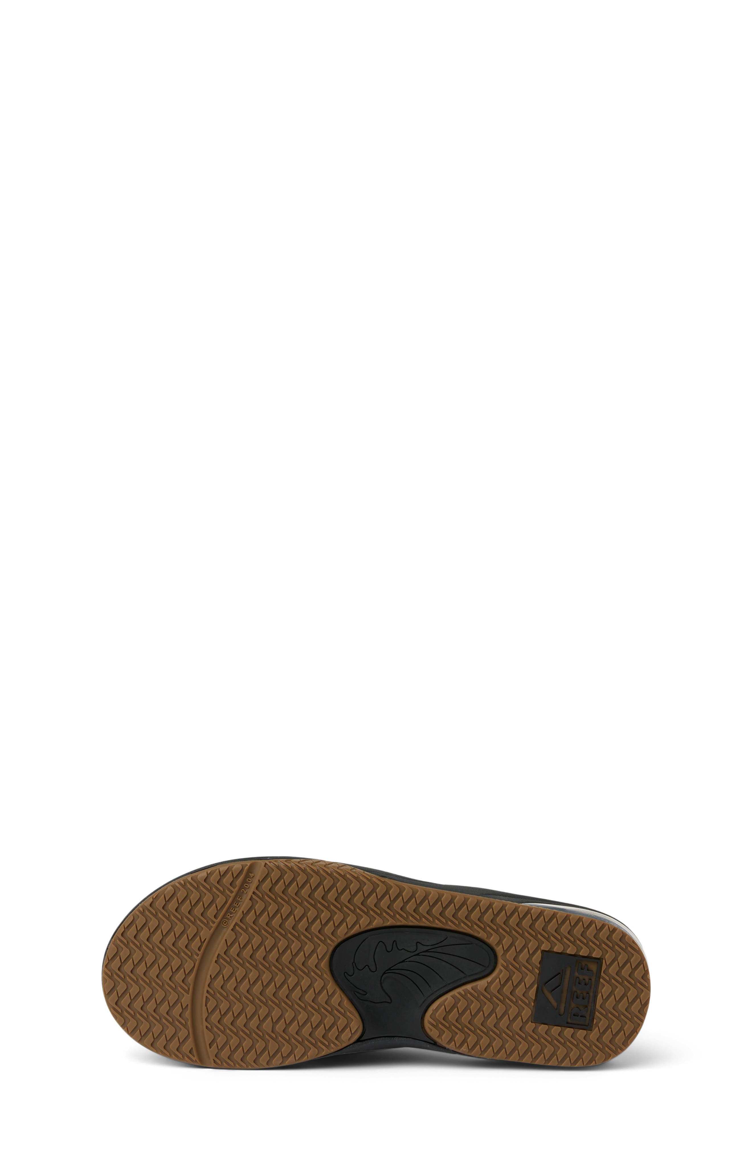 Reef Kids' Fanning Flip Flop, Alternate, color, Black/ Silver