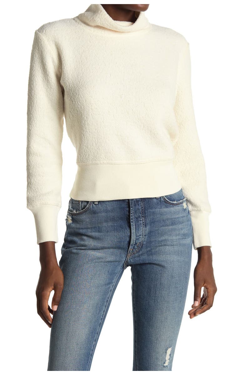 Madewell Terry Mock Neck Sweatshirt, Main, color, 