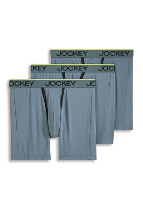 Men's Chafe Proof Pouch Microfiber 6" Boxer Brief - 3 Pack