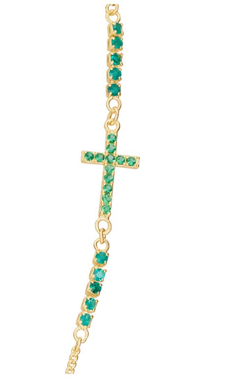 Athra Luxe Virgin Mary & Cross Cubic Zirconia Necklace In Multi