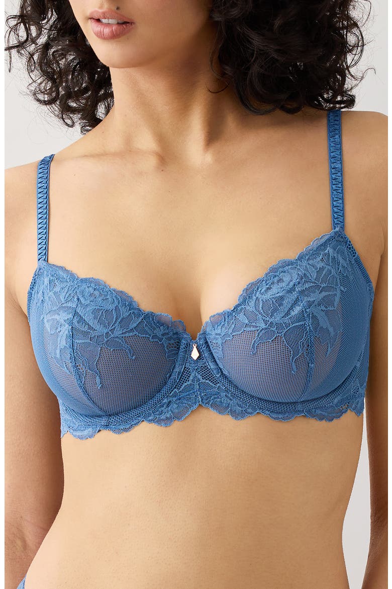 Vivid Attraction Underwire Bra, Main, color, BLUE HORIZON