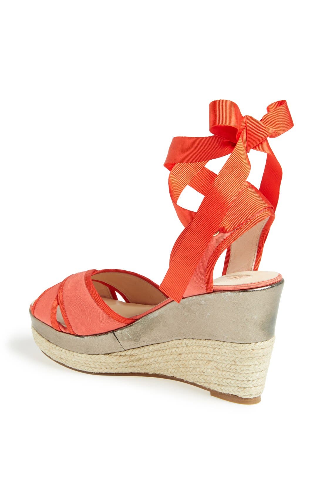 SJP 'Leslie' Espadrille Sandal (Nordstrom Exclusive), Alternate, color, CORAL