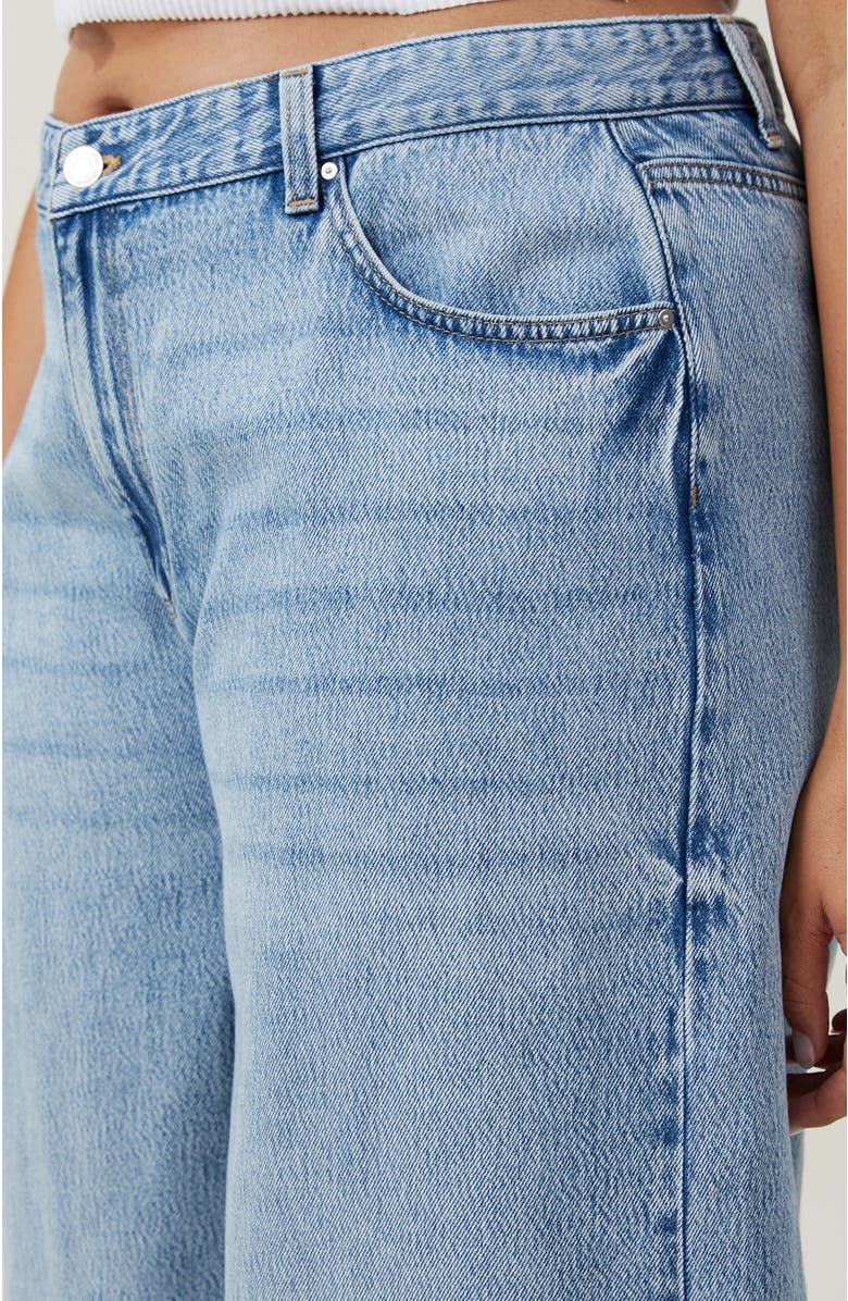 Cotton On Women's Lyocell Super Wide Jean, Alternate, color, Coast Blue