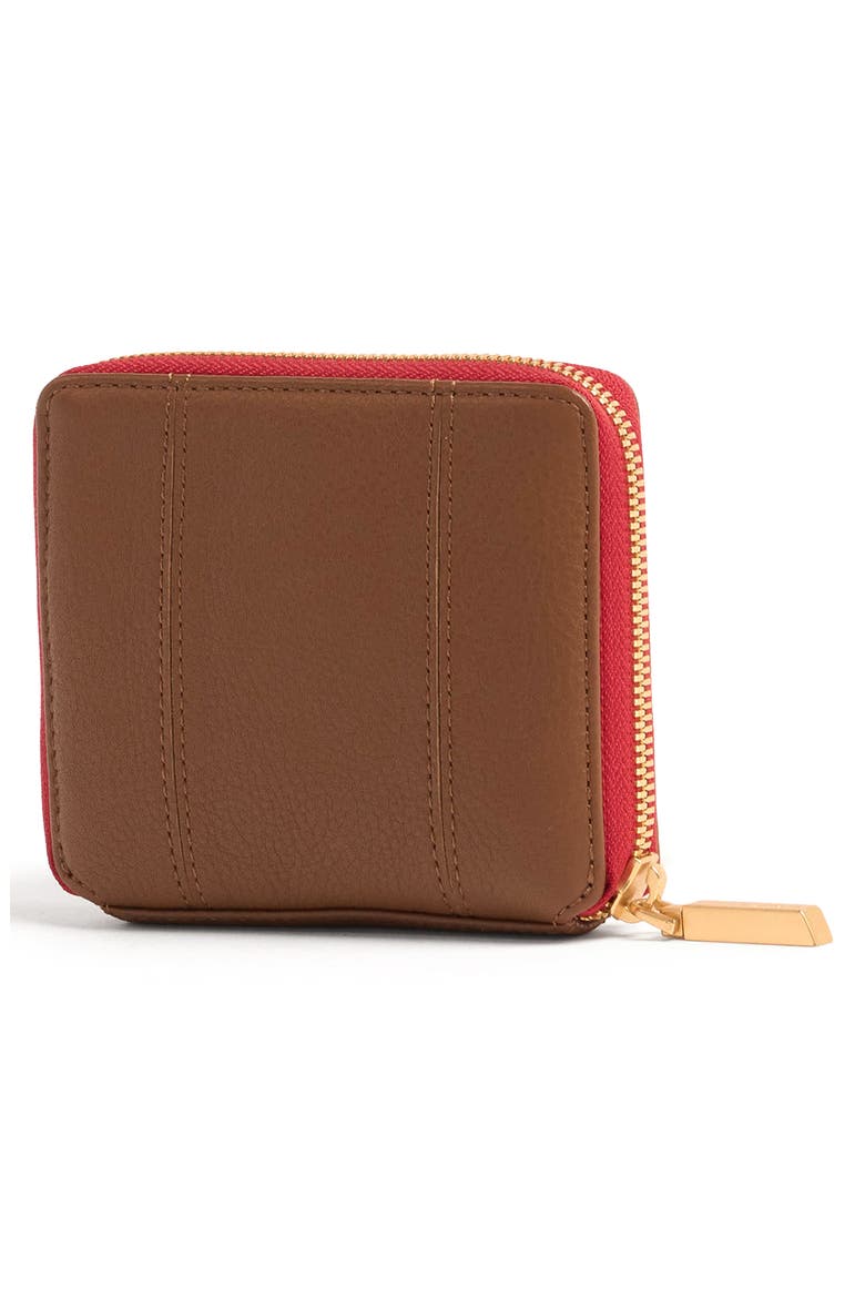 5 North Wallet, Alternate, color, MAHOGANY/ BRUSHED GOLD
