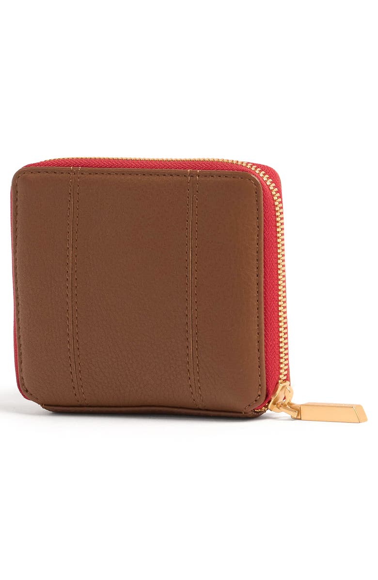 HAMMITT 5 North Wallet, Alternate, color, Mahogany/ Brushed Gold