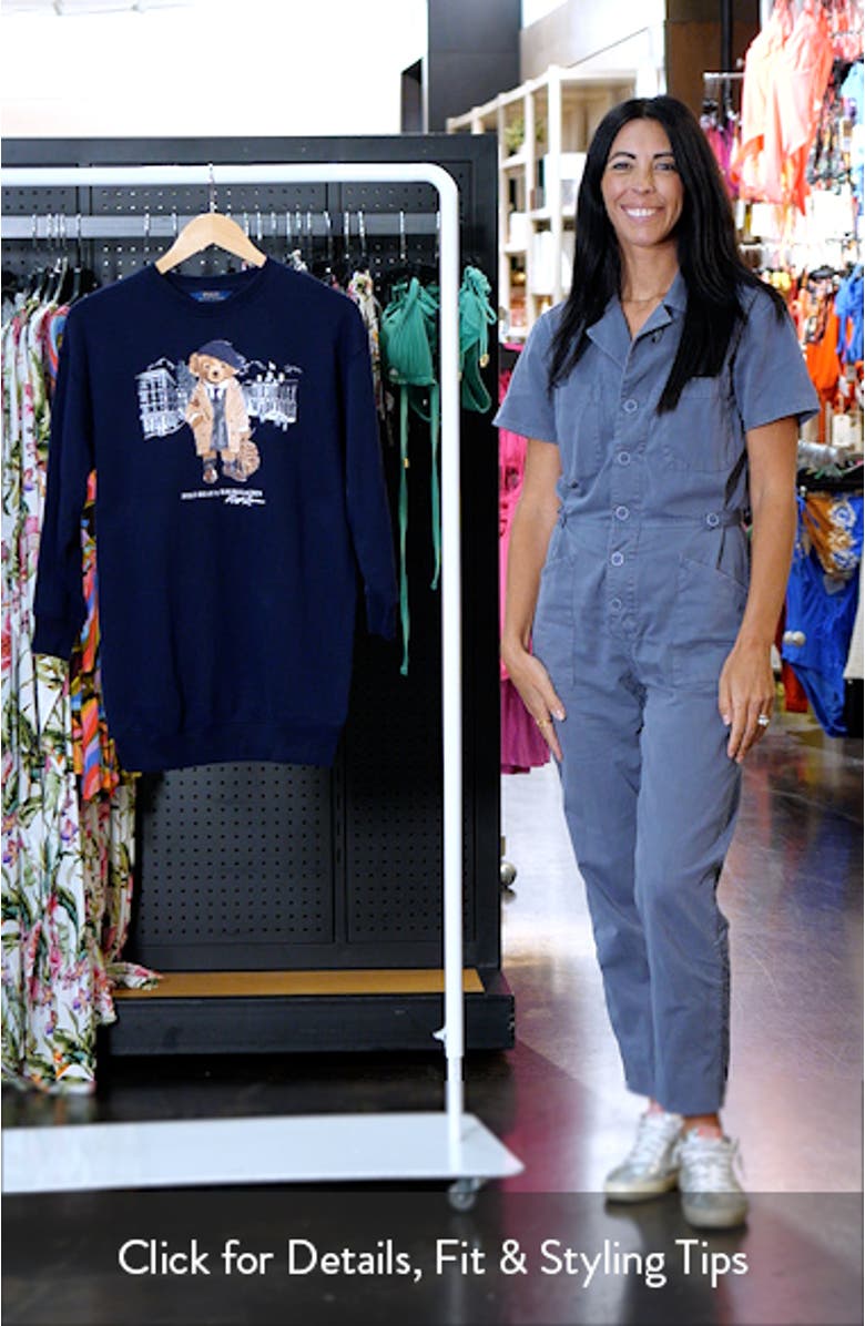 Kids' Polo Bear Graphic Sweater Dress, sales video thumbnail