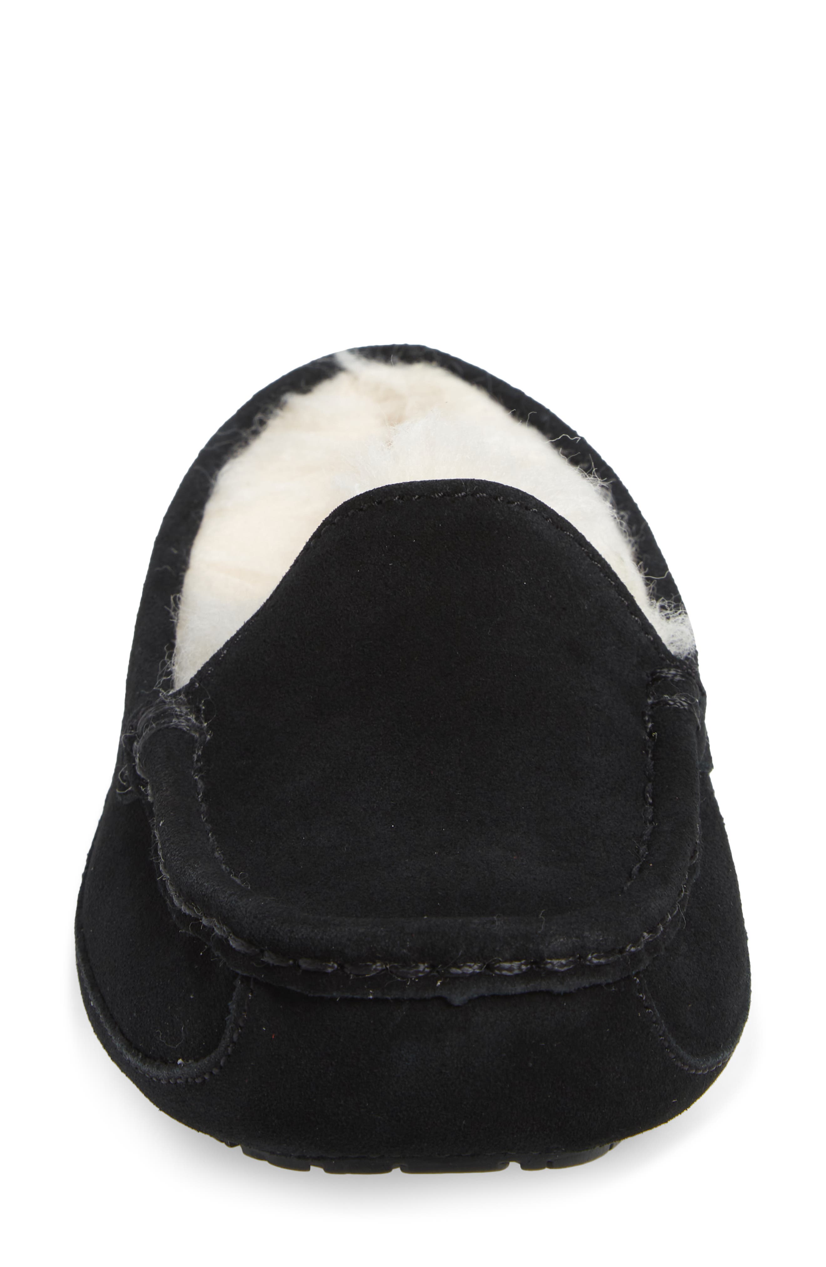 UGG<sup>®</sup> KIds' Ascot Slipper, Alternate, color, Black Suede