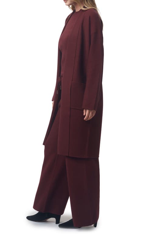 Splendid X @cellajaneblog Sleek Coatigan In Burgundy