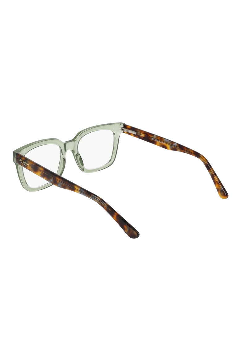 51mm Square Reading Glasses, Alternate, color, CRYSTAL GREEN