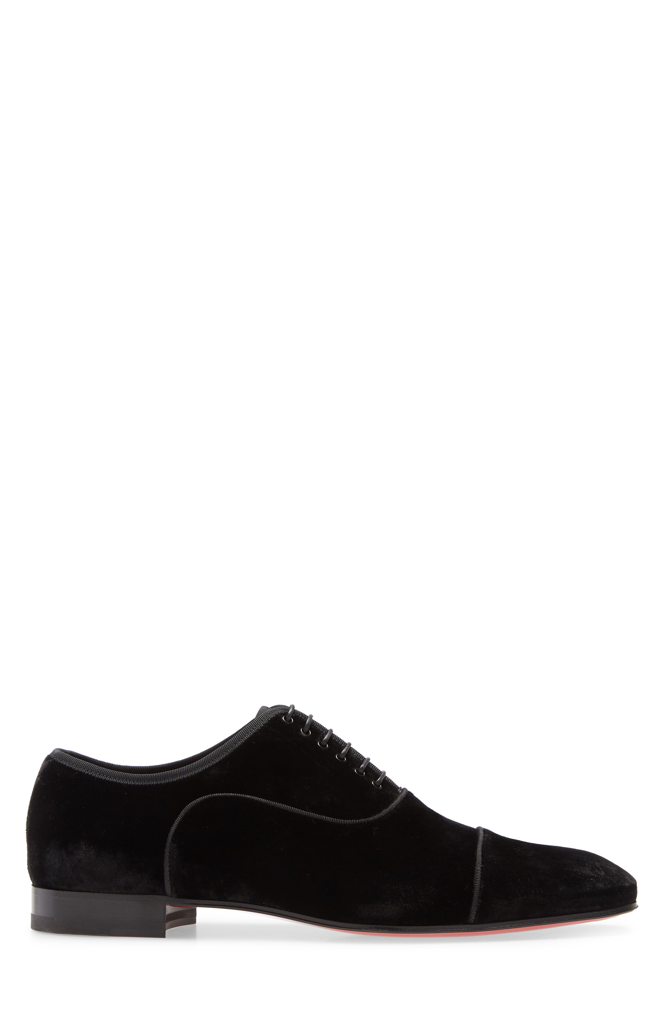 Christian Louboutin Greggo Orlato Velvet Oxford, Alternate, color, 
