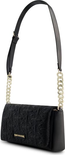 Quilted Horseshoe Flap Bag
