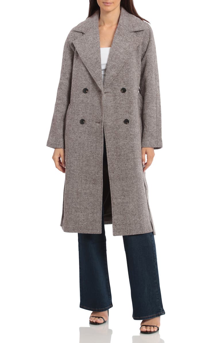 Avec Les Filles Oversize Double Breasted Coat, Alternate, color, 