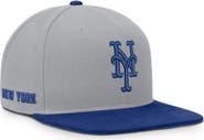 Nike Men's Nike Gray/Royal New York Mets Primetime Pro Dri-FIT Snapback Hat