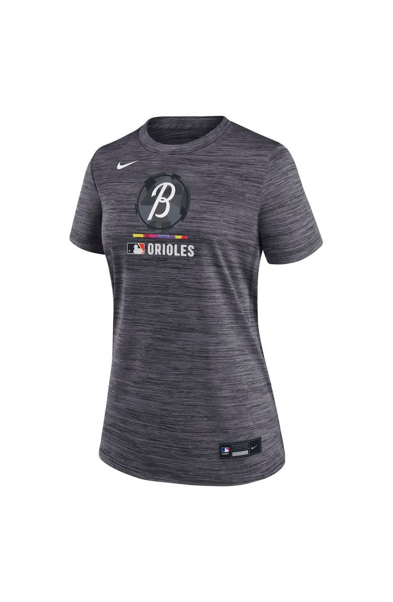 Nike Women's Nike Charcoal Baltimore Orioles Authentic Collection City Connect Velocity Performance T-Shirt, Alternate, color, Charcoal