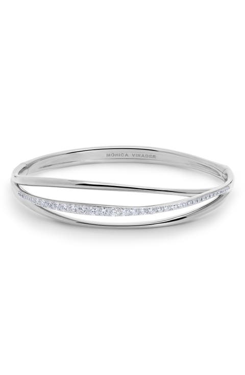 Nura Lab-Created Diamond Pavé Wrap Bangle Bracelet