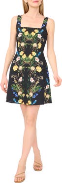 Ted Baker Floral Linen Blend Minidress