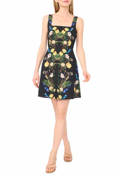 Ted Baker Floral Linen Blend Minidress