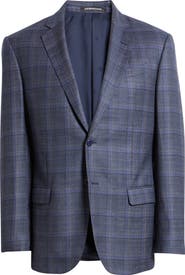 Emporio Armani G-Line Grey & Purple Virgin Wool Sport Coat
