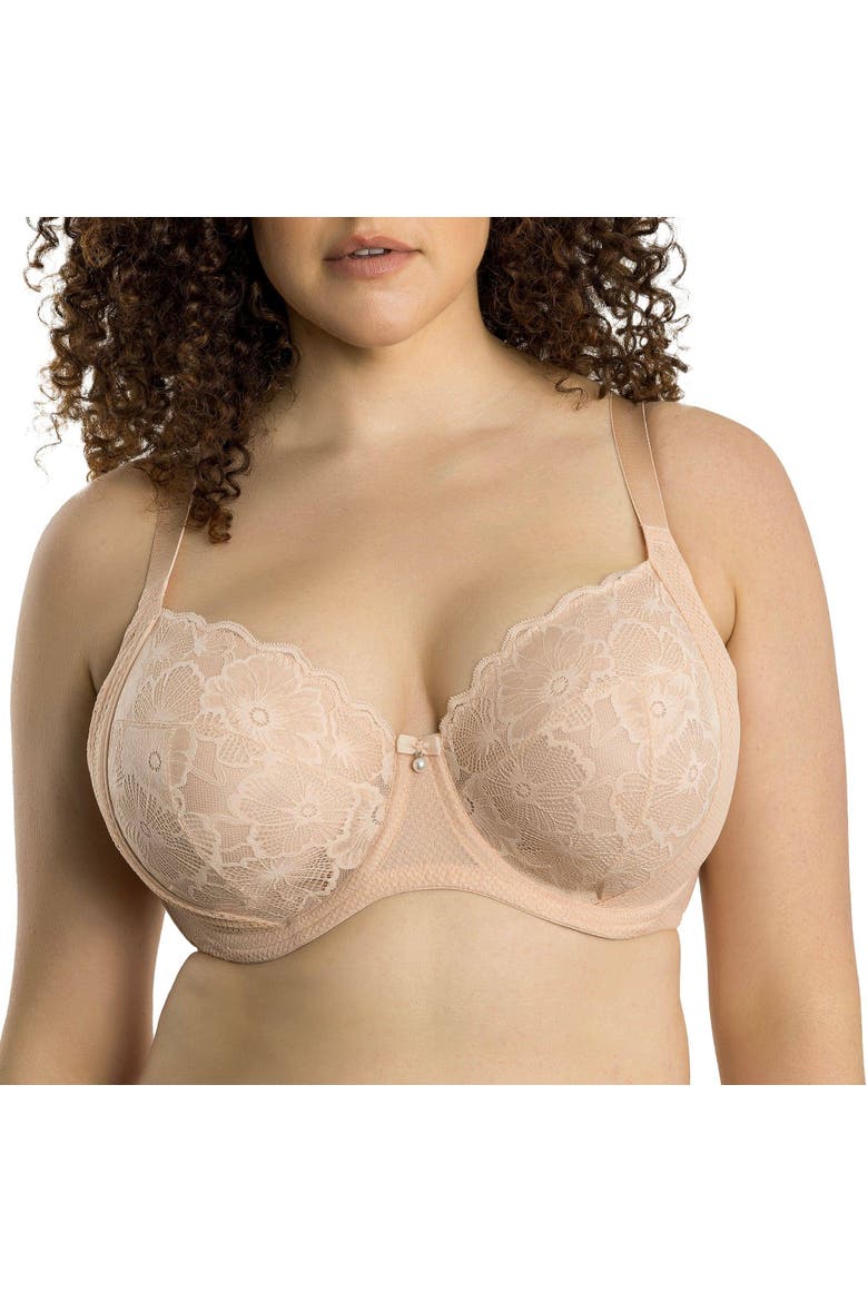 Luxlacy Full Coverage Sweetheart Unlined Wire Bra, Alternate, color, Desert Flower
