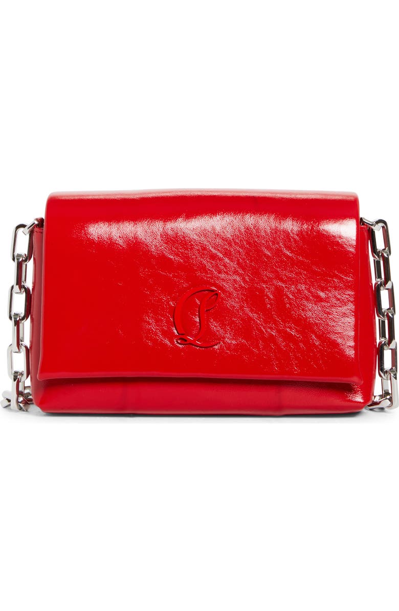 Christian Louboutin Small Loubi54 Soft Naplak Leather Shoulder Bag, Main, color, Loubi