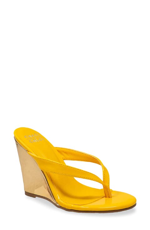 Toe Post Wedge Sandal