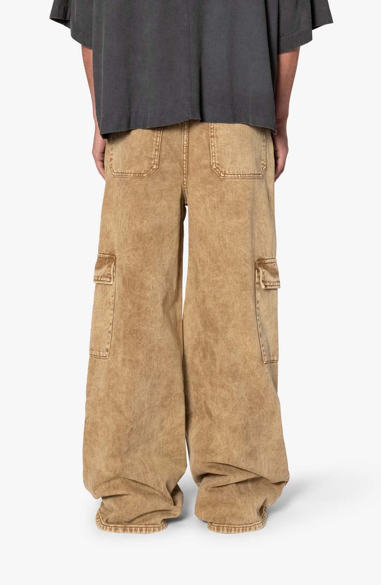 mnml Void Baggy Denim Cargo Pants, Alternate, color, Brown