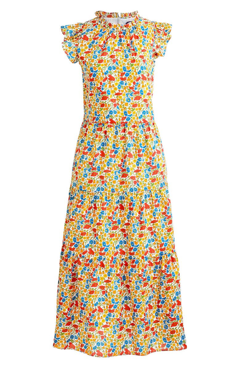 J.Crew Liberty<sup>®</sup> Poppy & Daisy Print Tiered Dress, Main, color, 